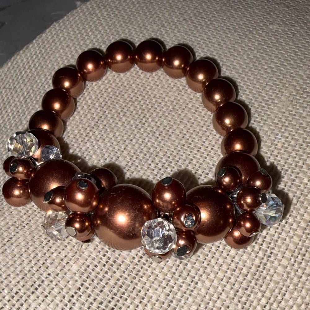 Chic Copper Beaded Bracelet